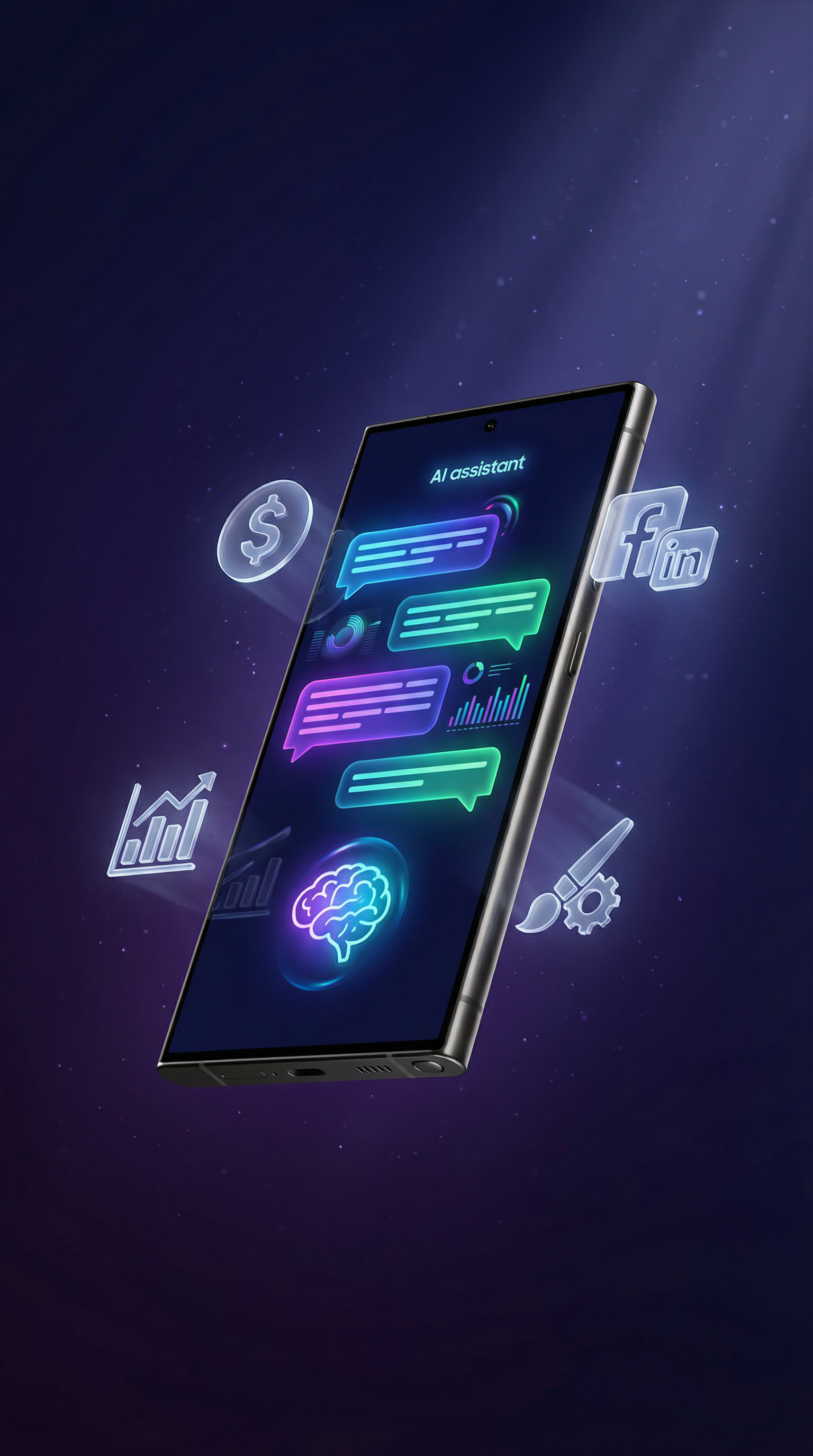 AI-powered smartphone showing income opportunities